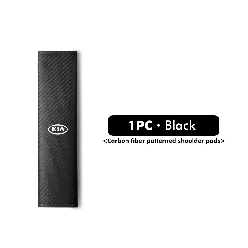 AGF3 Carbon Fiber Leather Car Seat Belt Cover Shoulder Pad Neck Protection For KIA Rio K5 K2 Sportage Ceed Sorento Picanto Stinger