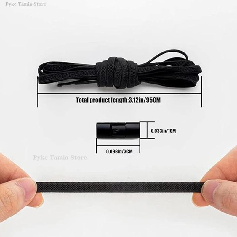 1 пара шнурков без завязок с пряжками для кроссовок, спортивной обуви