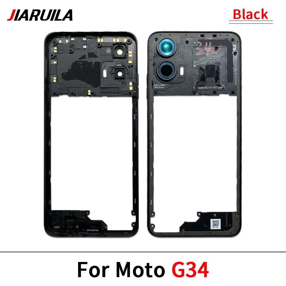 Новая средняя рамка для Motorola Moto G04 G14 G24 G34 G54 G84 Корпус двери Рамка Ремонтные детали