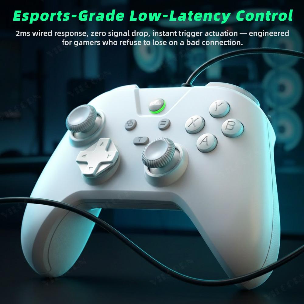 G4 Wired Game Controller for PS4 Compatible Console and PC with Turbo and Dual Vibration