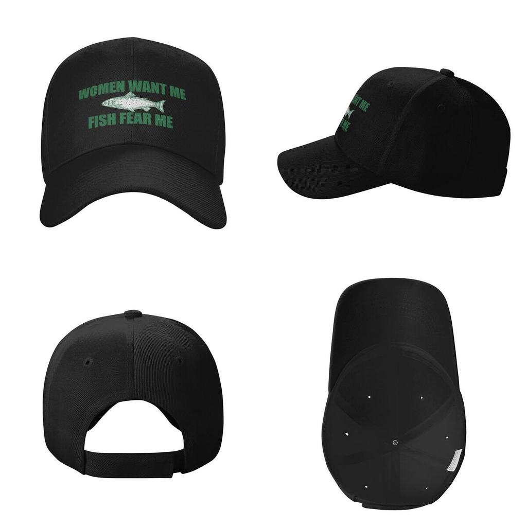 Женщины Хотят Меня Рыбы Боятся Меня Принт Рыбалка Бейсболки Snapback Мужские Женские Шляпы Повседневная Кепка Спортивная Бейсболка Кепка