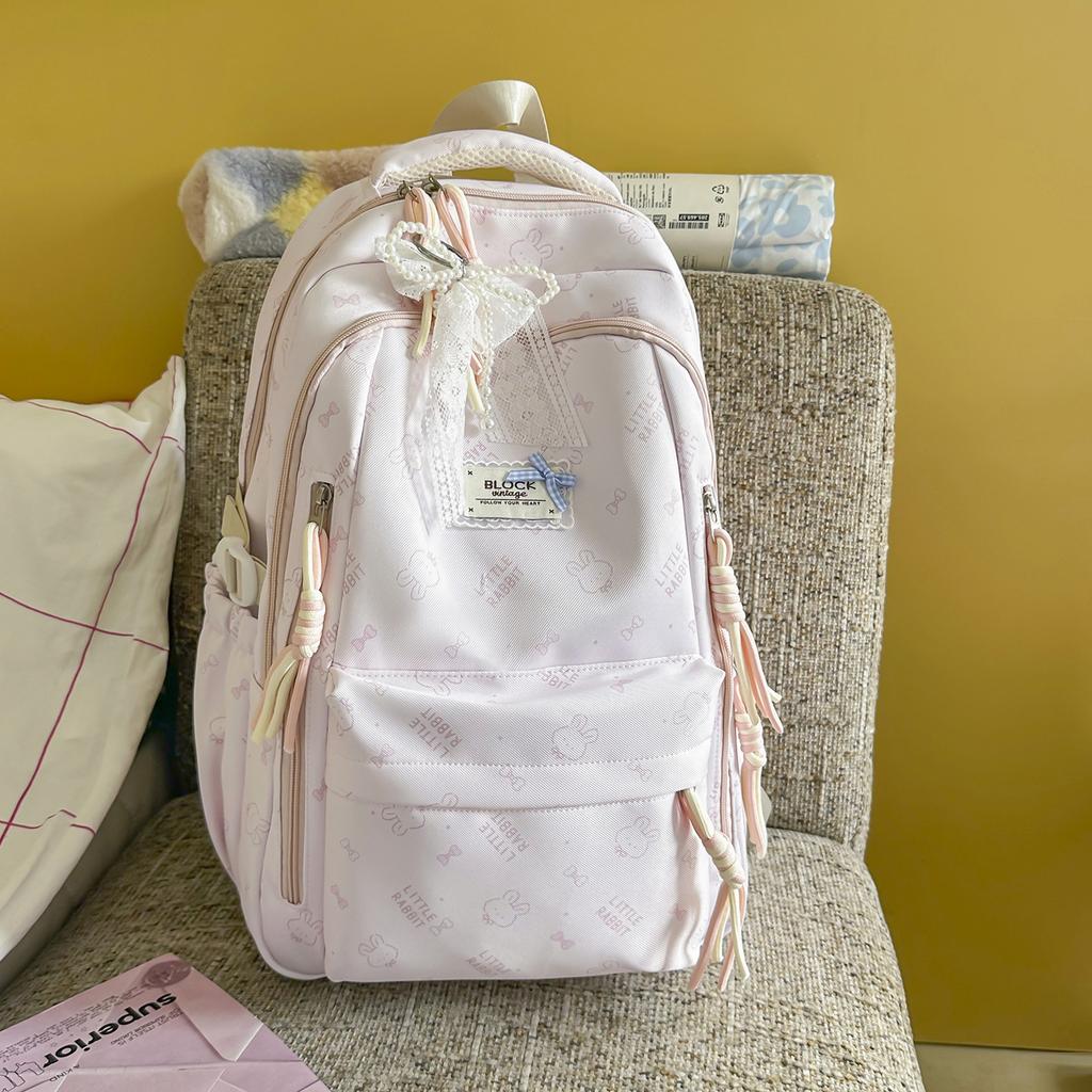 Schoolbag schoolbag for girls junior high school students 1011 new large-capacity high school students college students lightweight backpack wholesale