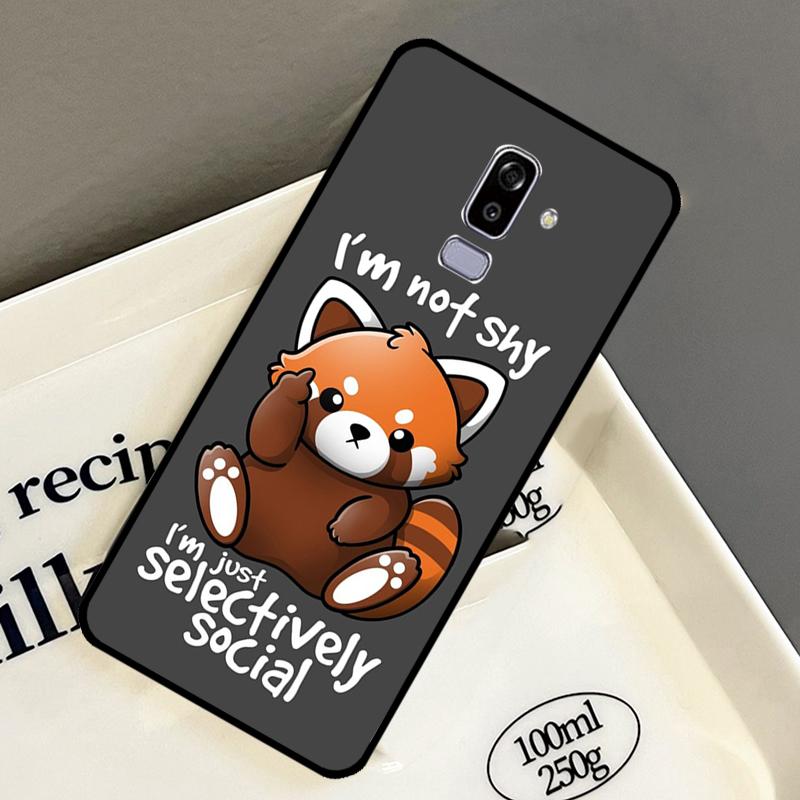Чехол Красная Панда Милое Животное Для Samsung Galaxy J7 J1 J5 J3 2016 A3 A5 2017 A6 A7 A8 A9 J4 J6 Plus J8 2018 Обложка