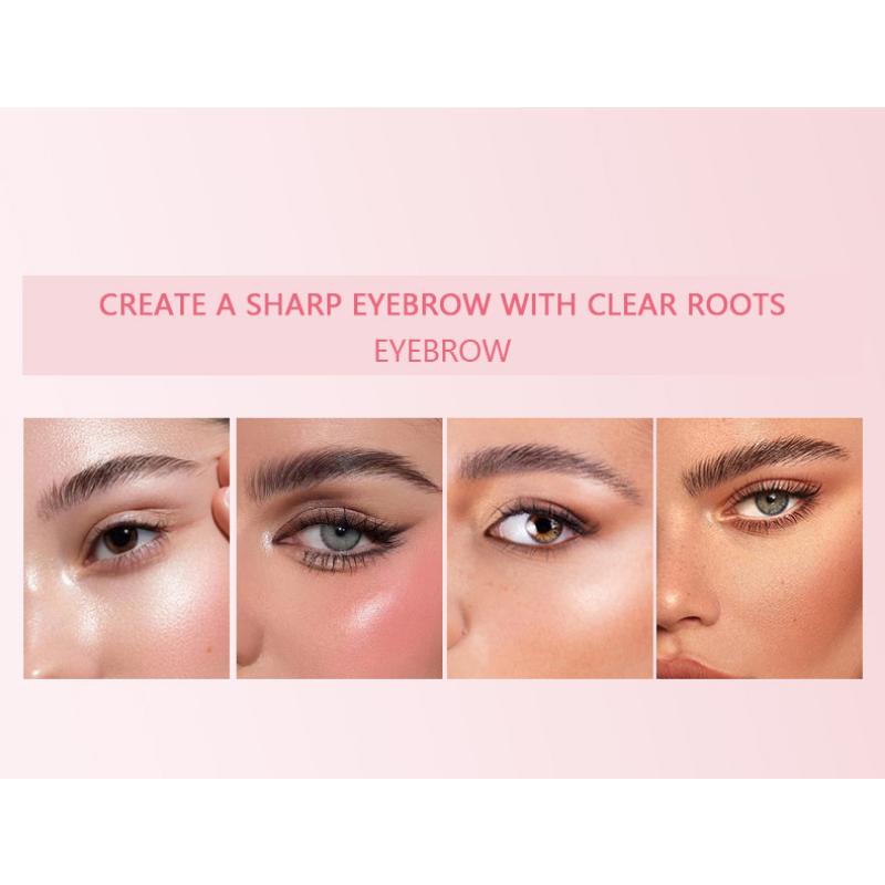 Pudaier Natural Трехмерный крем для бровей с расчесанными бровями Фиксированный крем для бровей Бесцветный набор Двусторонняя расческа для бровей Клей для бровей