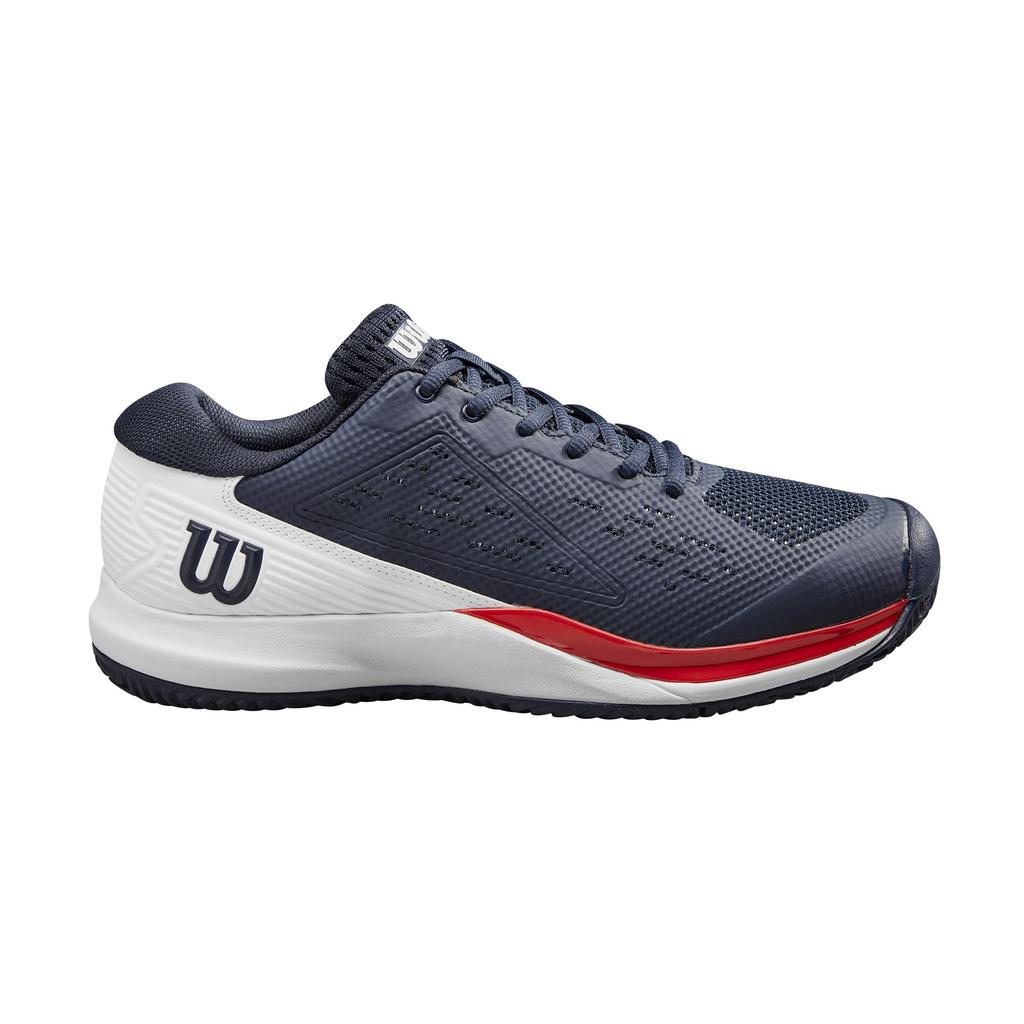 Wilson RUSH PRO ACE OMNI Tennis Shoes (WRS334130U075) for Men, Size 25.5cm, Navy Blazer/White/Infrared