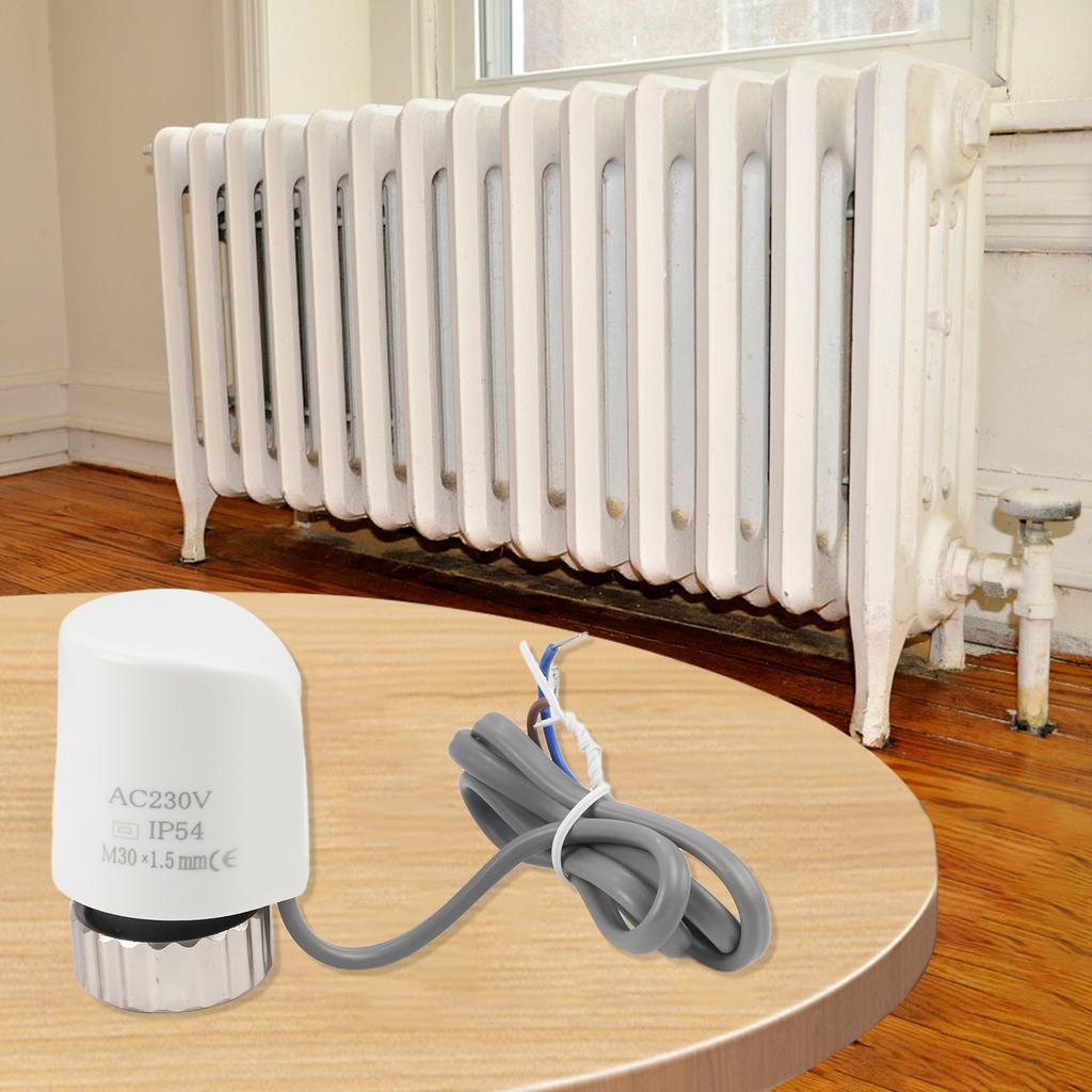 Электрический Термопривод Клапана AC230V M30x1 5 мм для Систем Радиаторных Клапанов и Теплого Пола с Стабильной и Надежной Работой