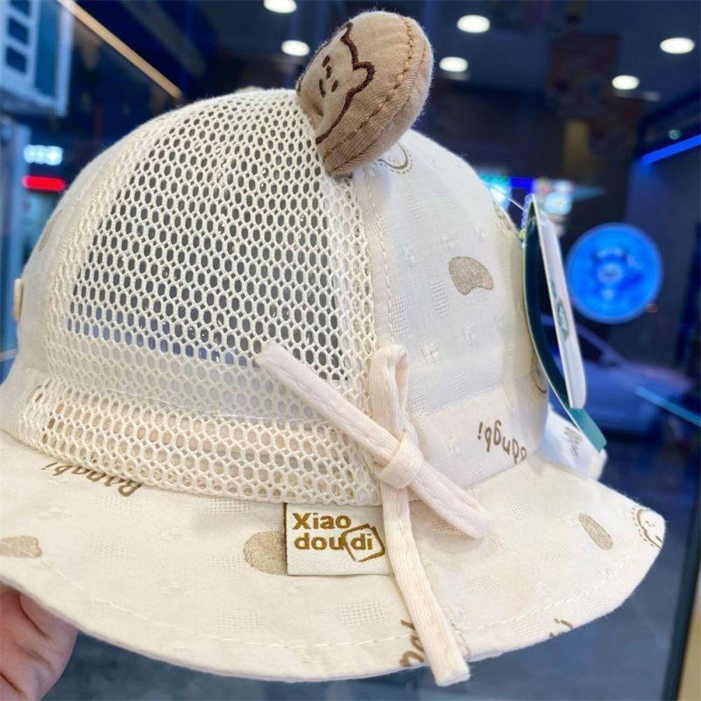 Mesh Infant Mesh Hat Bear Ear Toddler Bucket Hat Adorable Baby Sun Hat  Summer