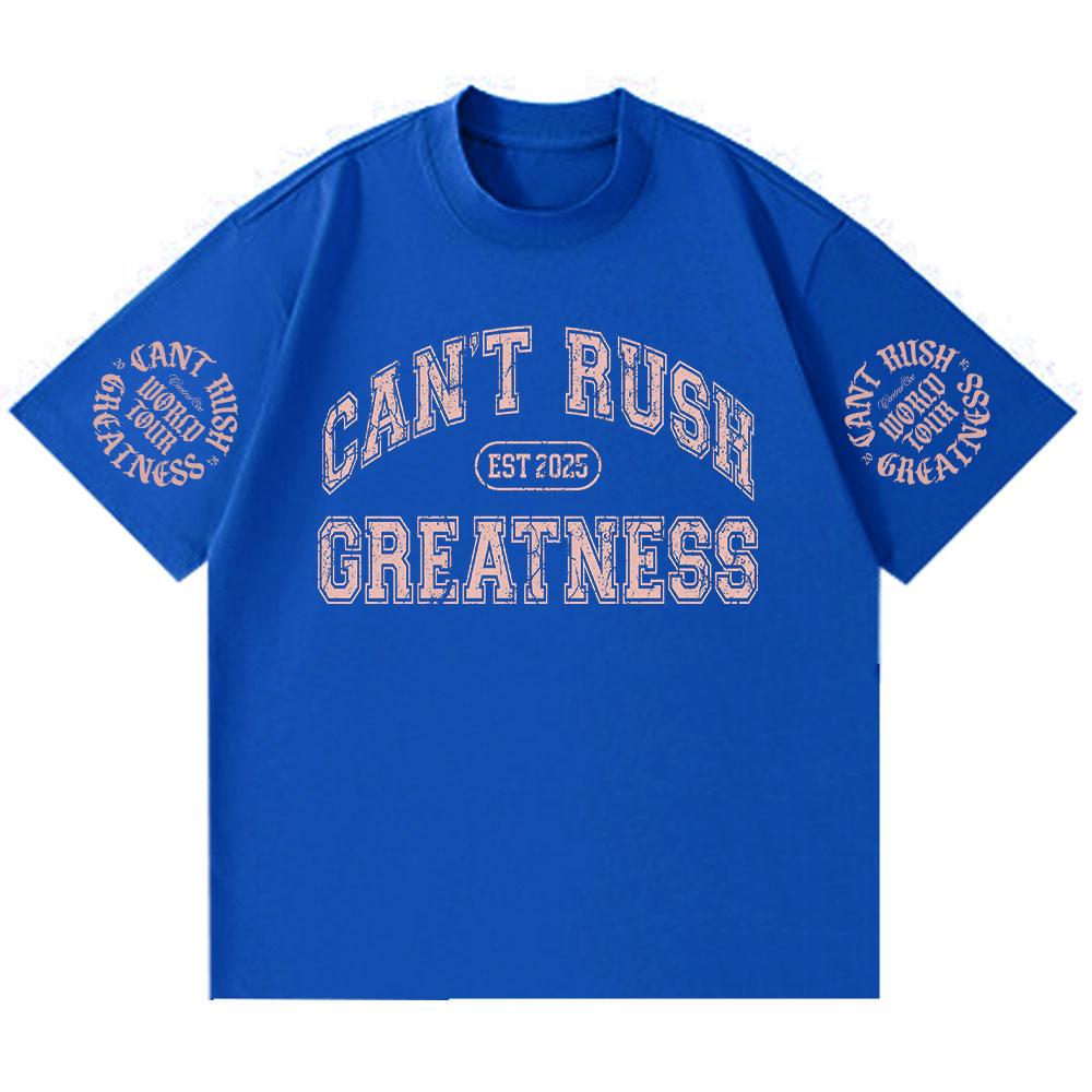 Футболка Central Cee CAN'T RUSH GREATNESS World Tour 2025, летняя хлопковая футболка с коротким рукавом, модная хип-хоп футболка для мужчин и женщин.