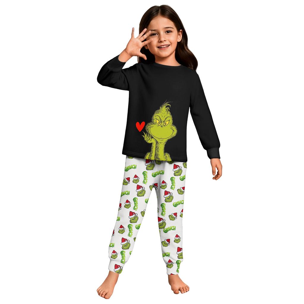 Children's Boys And Girls Thin Two-piece Long-sleeved Pants Two-piece