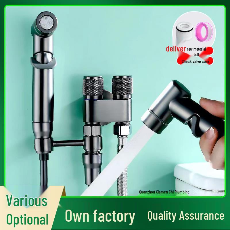 Полностью медный набор биде с напорным распылителем для ванной комнаты