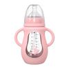 Детская бутылочка 150 мл / 240 мл соломенная детская стеклянная бутылочка с защитой от падения детская чашка для воды
