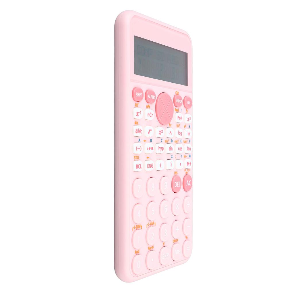 Scientific Calculator 2 Rows LCD Display 240 Functions Battery Powered Desk Calculator for Office School Business