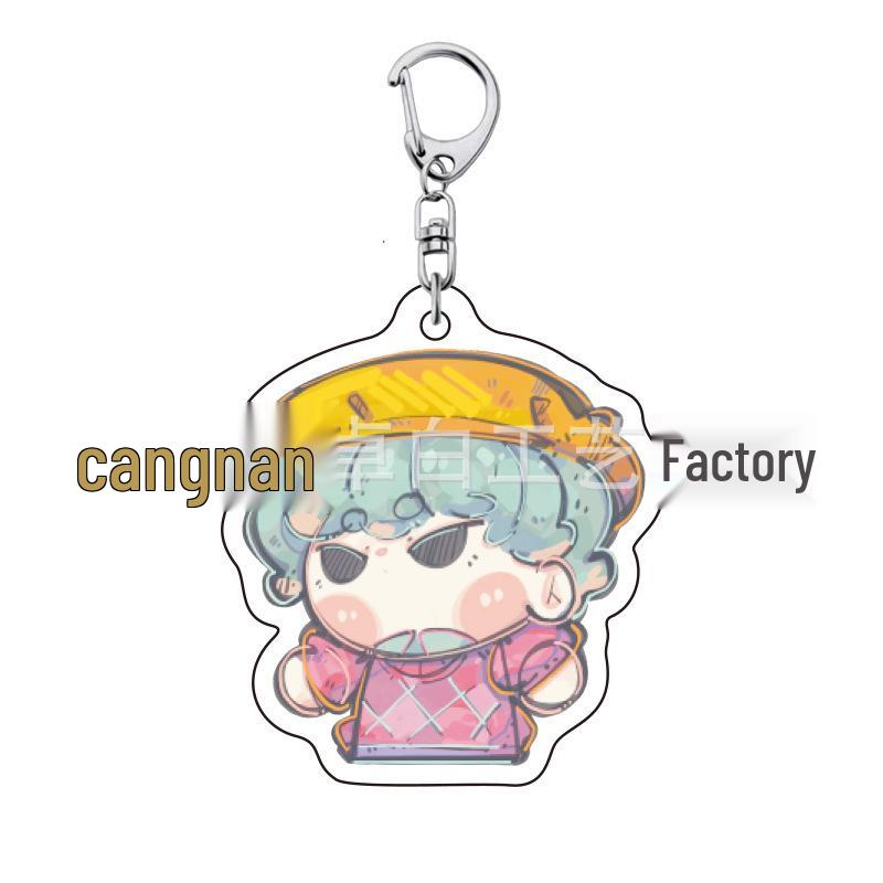 K-pop Брелок для ключей с женской группой «Охотники на демонов»: Милый акриловый брелок для школьной сумки Lumi, Zoe, Mira & Qin Yu