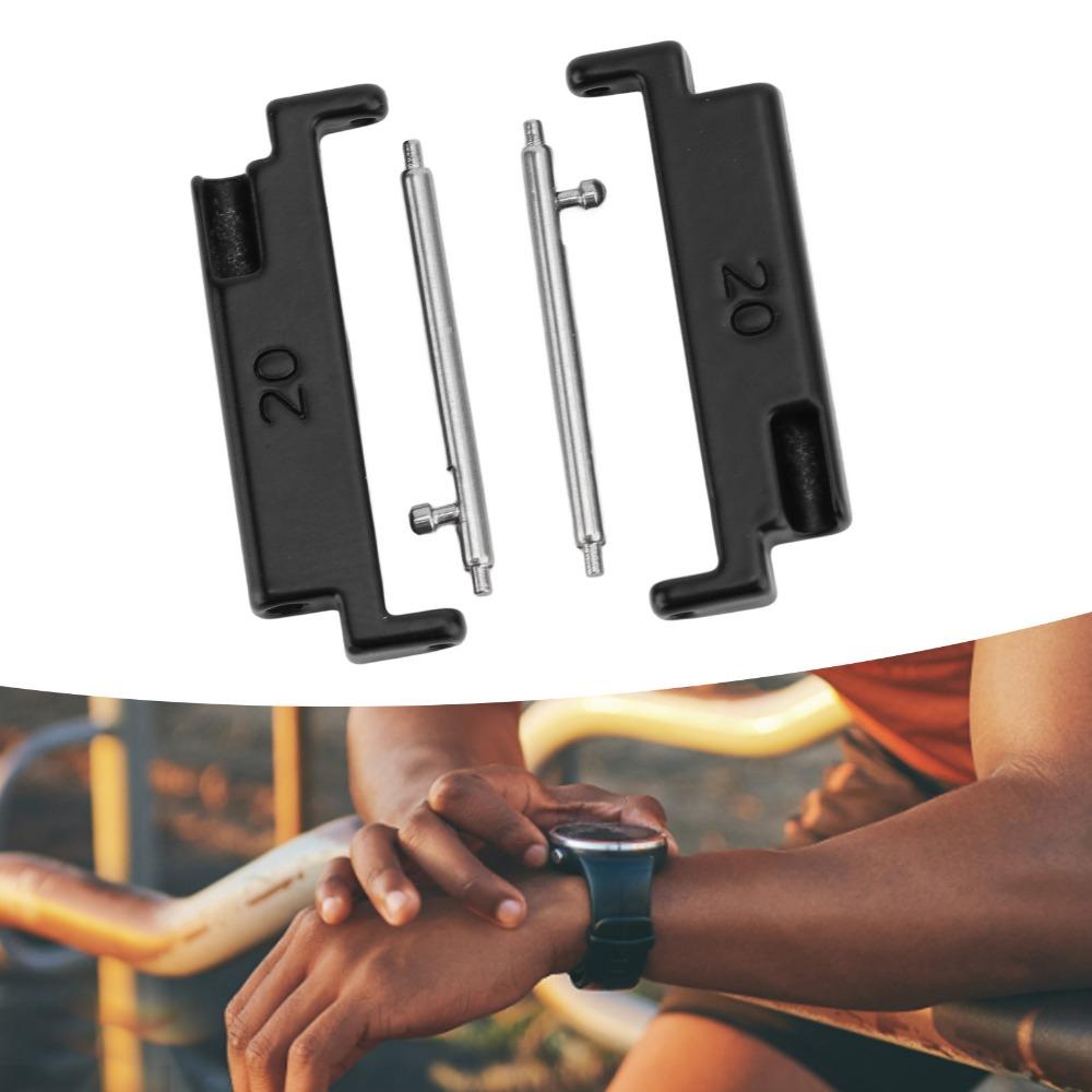 1 Pair 20 To 22mm Watch Strap Connector Black Color Band Connection Adapter  Damaged Connectors