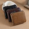Men's Retro Leather Wallet - Driver's License & Card Holder with Zipper