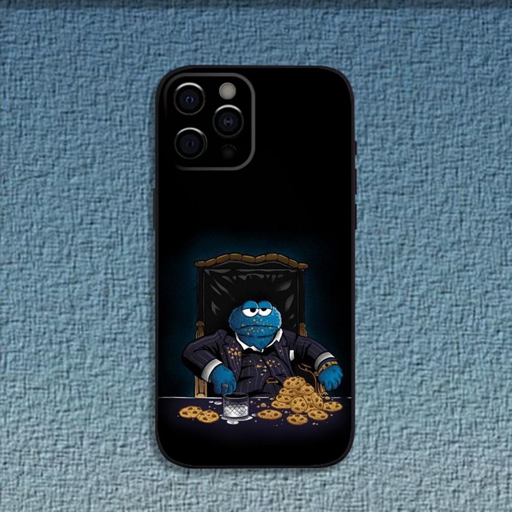 Funny C-Cookie-M-Monster Phone Case For iPhone 16,15,14,13,12,11,Pro,X,XS,Max,XR,Plus,Mini Soft Black Cover