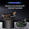 BT31 Motorcycle Bluetooth Helmet Headset Intercom 1000mAh Moto 500m Interphone Wireless Waterproof Handsfree Call Earphone