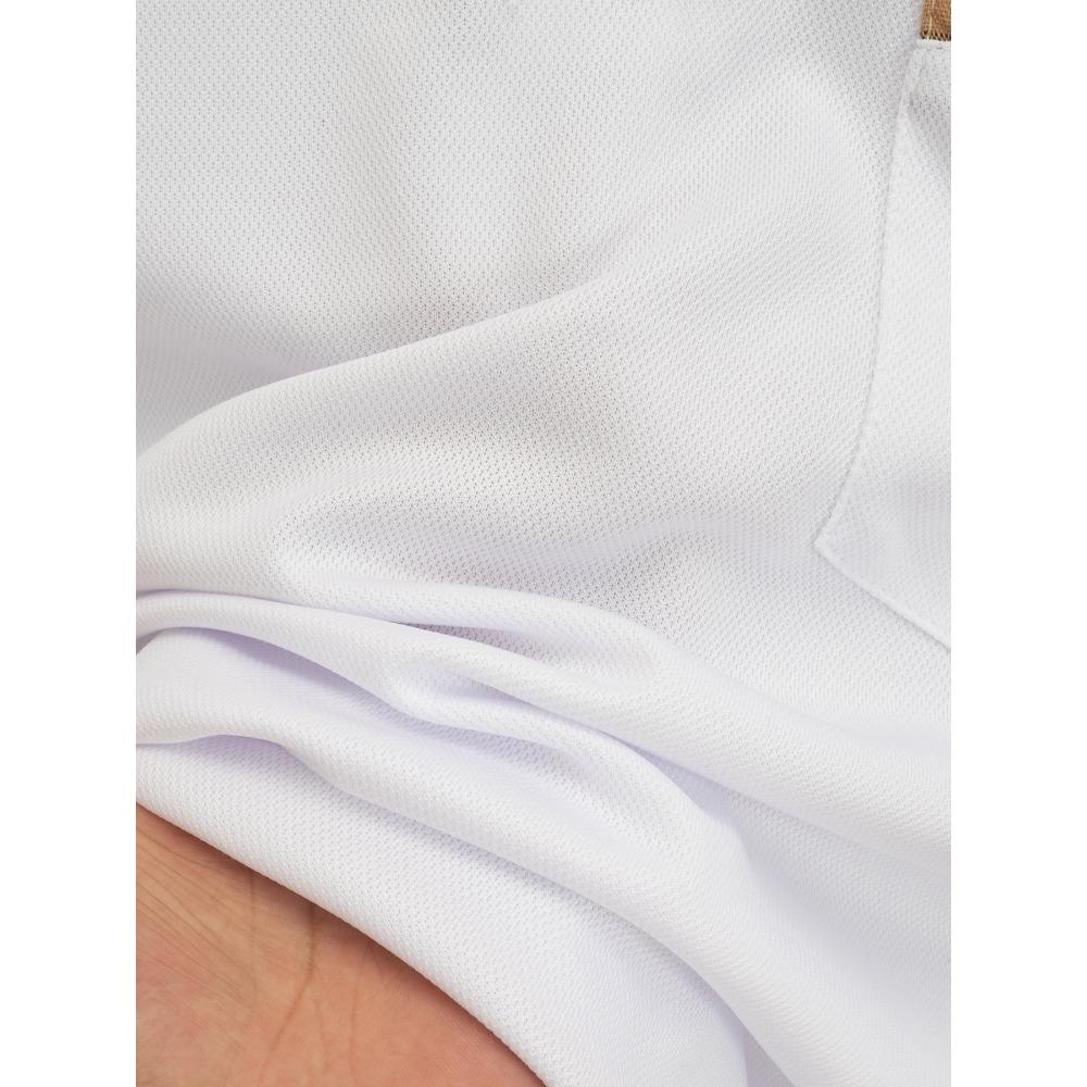 Мужская повседневная однотонная рубашка-поло с длинными рукавами на весну и осень