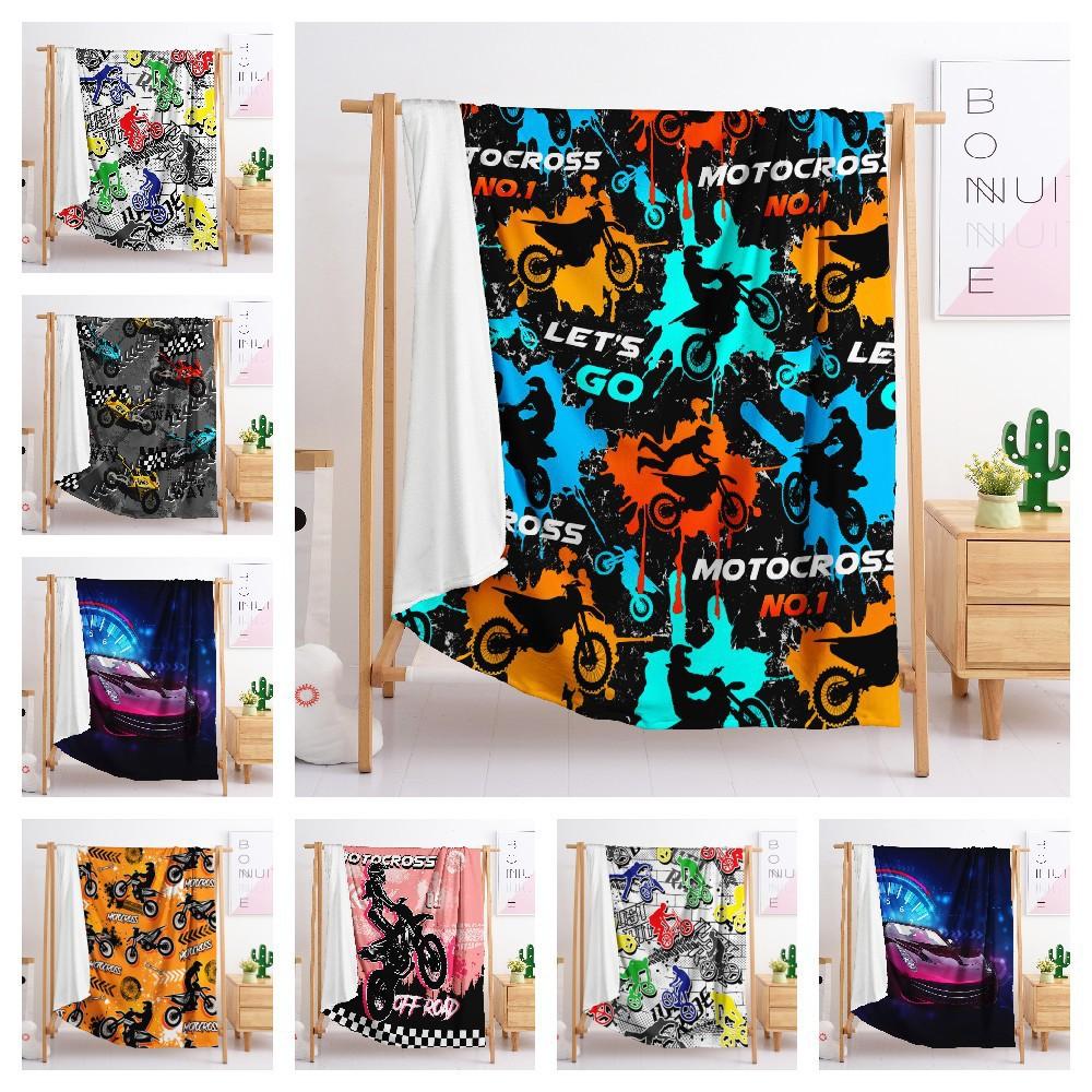 Blanket Flannel Blanket Racing Game 2D Digital Printed Blanket Blanket
