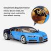 Масштаб 1/24 Welly Bugatti Chiron, модель автомобиля из сплава, литье под давлением, металлические игрушечные автомобили, модель автомобиля, коллекция высокой имитации, детские подарки