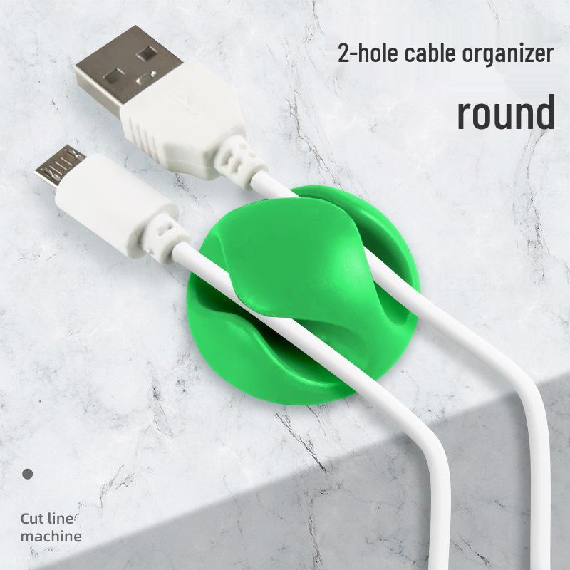 Desktop Cable Organizer and Earphone Storage Clip