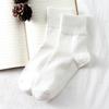 Cotton Knitting Women Socks Japanese Fashion Solid Color Long Socks Women Autumn Winter Harajuku Streetwear Vintage Socks