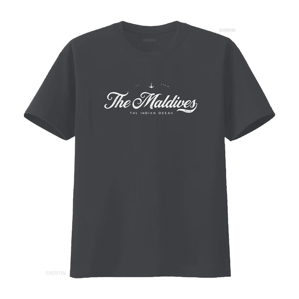 The Maldives Vintage Retro T Shirt vintage Washed Comfortable Soft designer clothes Unisex Stretched Stylish Slightly fashion