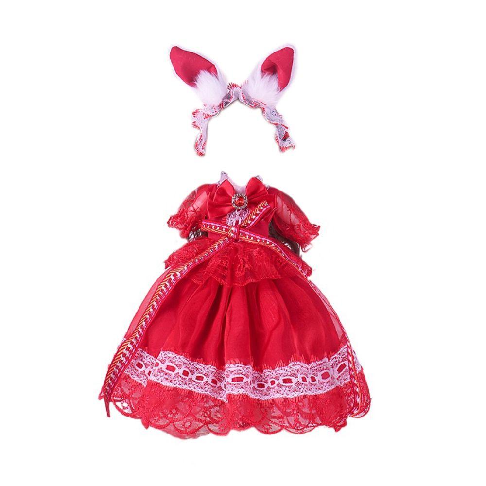 Multiple Movable 30cm Bjd Doll Toy Attractive Eyes Lace Princess Doll  Kids