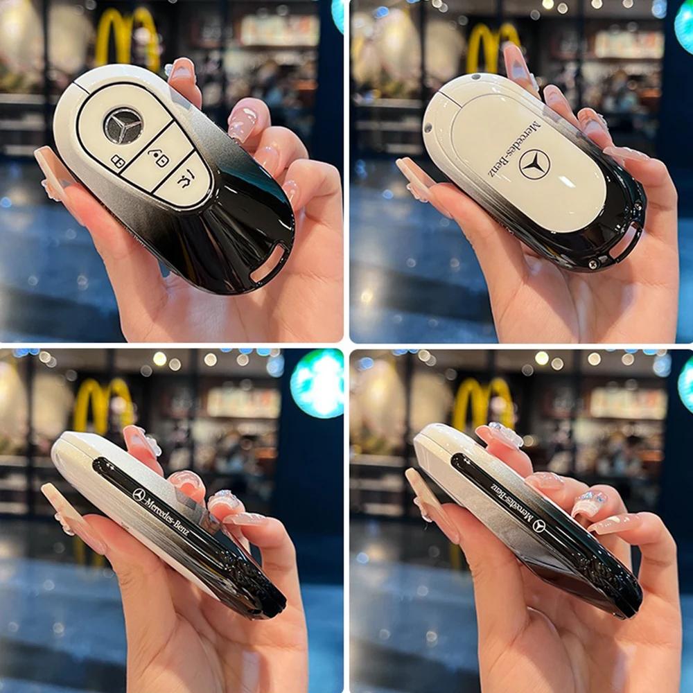 WTIUI1 Hot 2026 New For Benz Alloy Car Smart Key Case Cover Shell for Mercedes Benz A B C E GL S GLA GLK CLS Class AMG W204 W205 W212 W