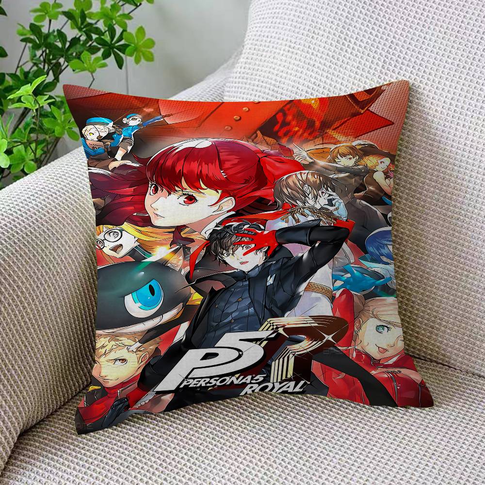 Горячее Видеоигра Persona 5 Игровая Подушка Подарки Домашний Офис Мебель Спальня Диван Автомобильная Подушка Чехол 45x45см