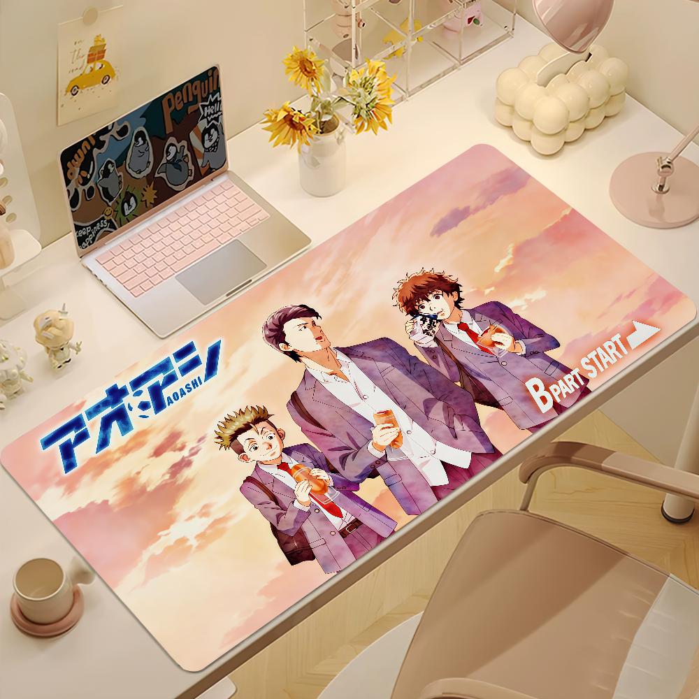 Anime AAo Ashi Aoashi Mouse Pad Large NonSlip Lockedge Desktop Computer Desk Mat Keyboard Mousepad Office Gamer Student