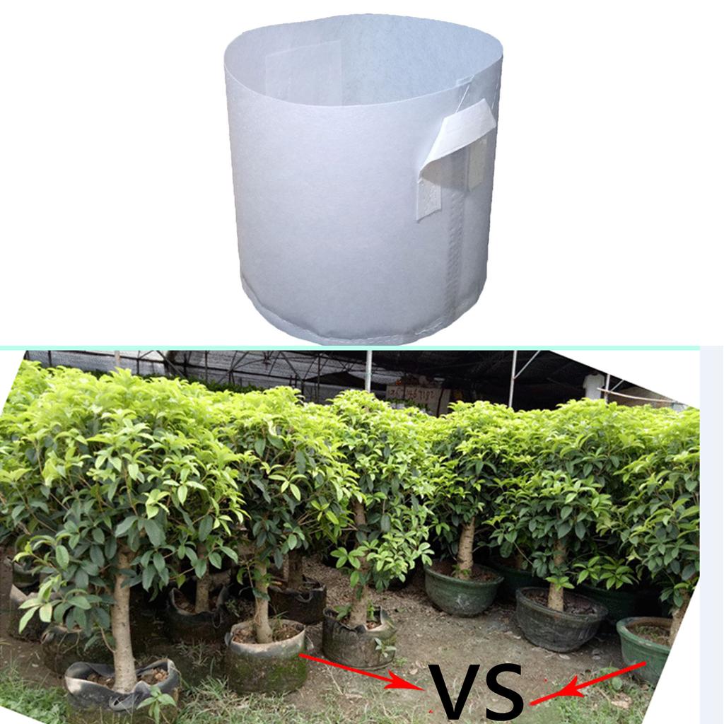 10 шт. Мешки для выращивания рассады Большие Биоразлагаемые Мешки для выращивания саженцев из нетканого материала Стартовые горшки Мешочек для посадки