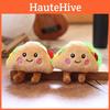 Plush Bread Taco Doll Keychain Bag Charm With Pp Cotton Fill For Gift Kids