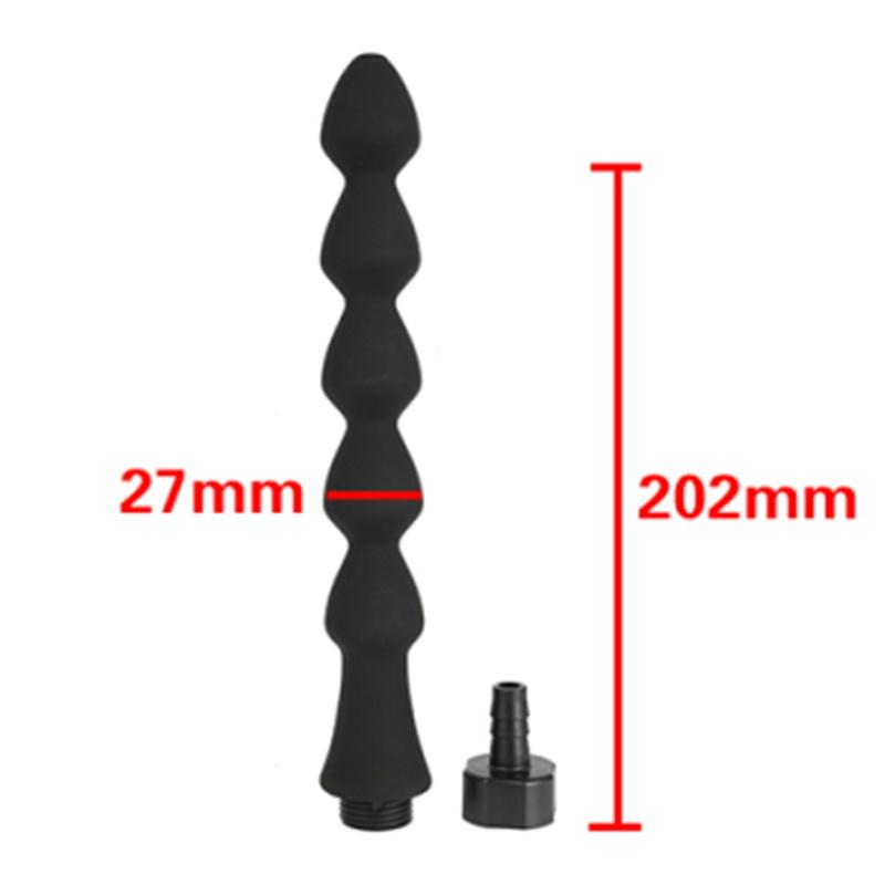 Набор для очистки клизмы, силиконовый набор для душа, 3 шт., насадка для душа, насадка для шланга, наконечник, ручка, пробка для шприца