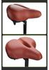 Thickened Sponge & Silicone Mountain Bike Saddle with Spring Shock Absorption for Comfort