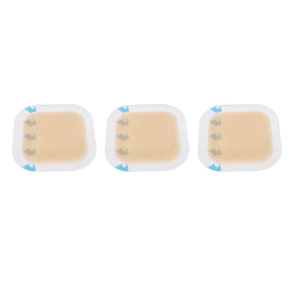 3Pcs Hydrocolloid Dressing Bandages Self Adhesive Concealed Wound Dressing for Bedsore Blister Care