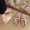 French Flat-bottomed Bag Head Half Slippers Women's Summer Wear 2025 New One-pedal Fairy Wind Mesh Single Shoes Cool Slippers