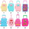 Fashion Play House Kids Toys Dollhouse Furniture Doll's Luggage Doll Suitcase Accessories