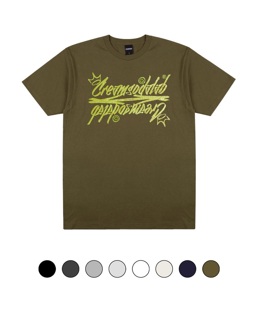 CREAM SODA LAB Paisley Logo Short Sleeve T-Shirt (Type A)
