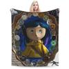 Coralines Flannel Blankets Winter  Warm Bedding Throws for Girls Boys Living Room Funny Bedspread Sofa Bed Cover