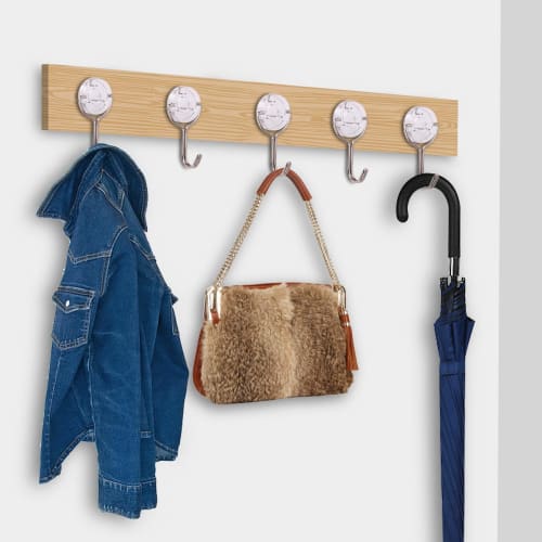 HARMIEY Plasterboard, Plywood, and Wood Hooks, Three-Pin Hooks, Clear Hooks, Wall Hooks, Concrete Hooks, Plastic, Heavy-Duty Hooks (Set of 10)