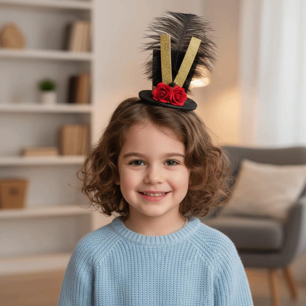 Dress Up Carnival Party Headband Vintage Knight Fascinator Top Hat Festival Fancy