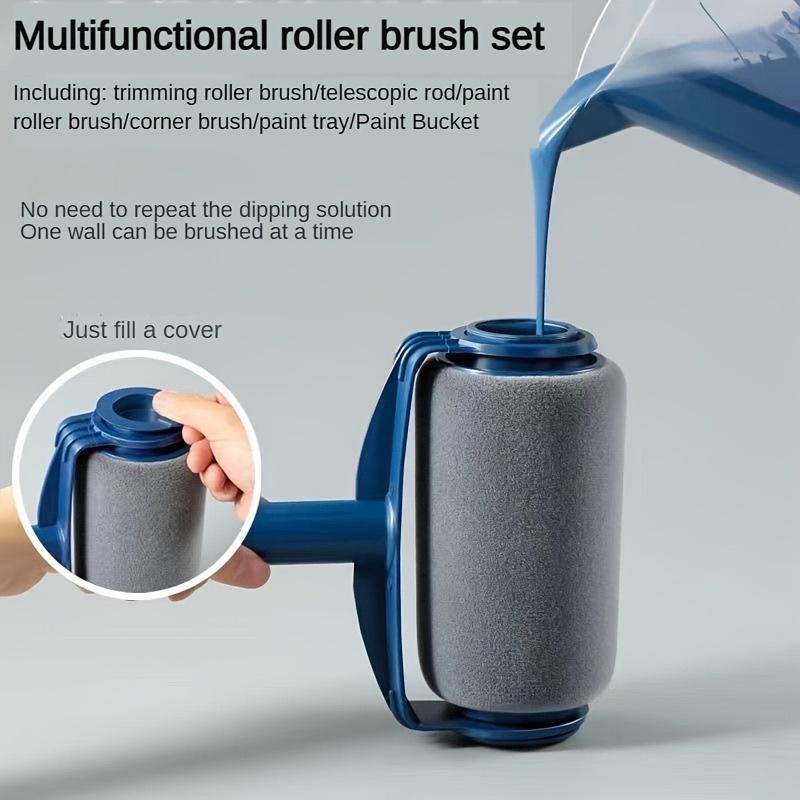 1 шт. Валик для краски, бесшовный валик, легко заполняемый дизайн, инструменты для покраски стен, для украшения и обслуживания дома, прочные материалы