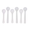 20Pcs Powder Spoon White Measuring Spoon Plastic Small Spoon