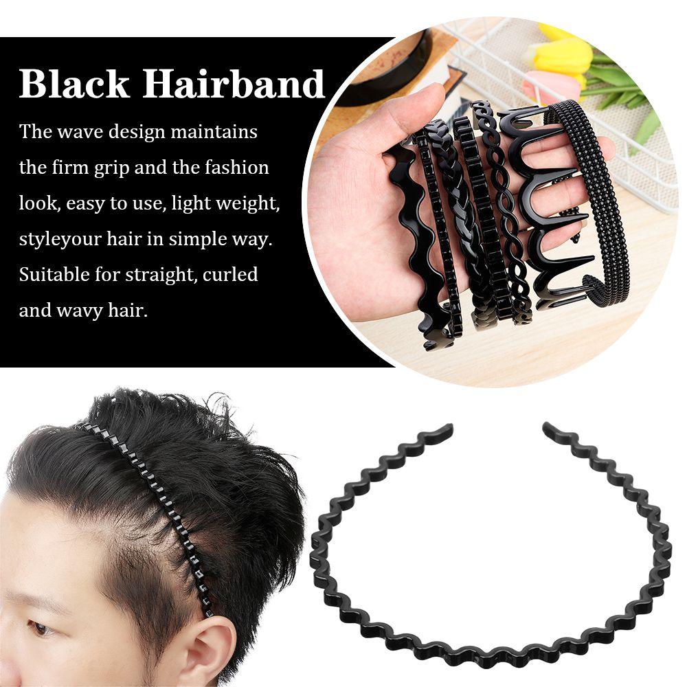 Outdoor Accessories Non-slip Headband Sport Hair Hoop Unisex Hairband Spring Wavy Hair Band