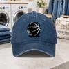 Basketball Pattern Washed Adjustable Baseball Cap Lightweight Duckbill Cap for Parties Stylish Outfits Gifts