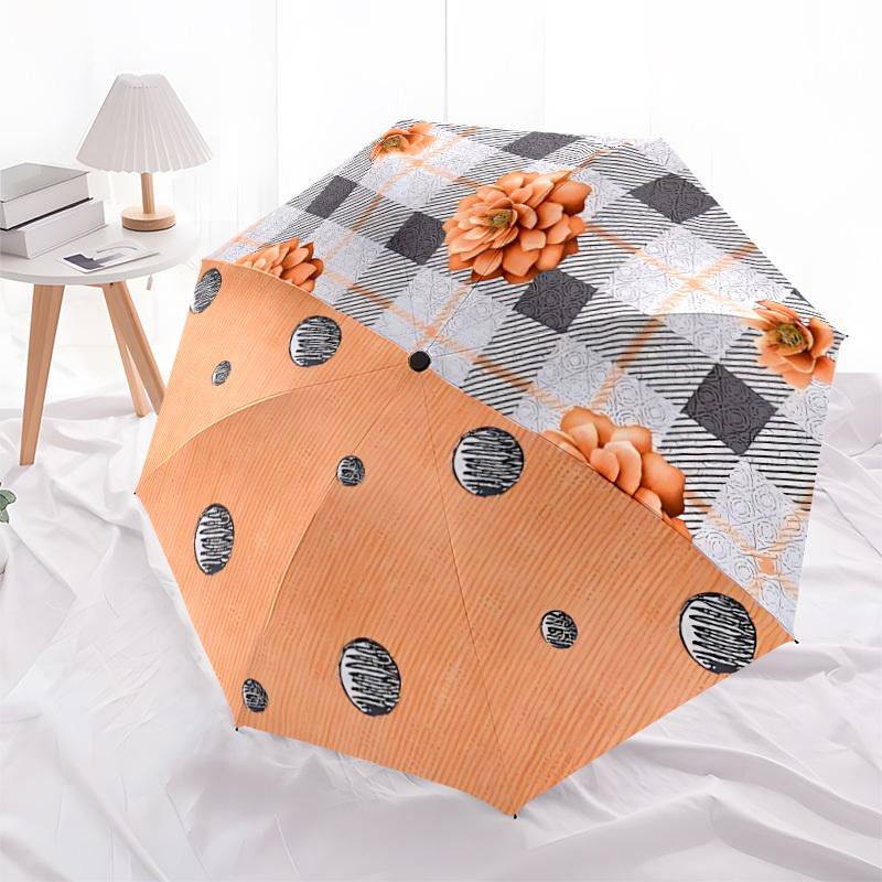 1pc Floral Plaid Automatic Open/Close Umbrella, Lightweight for Women/Men, Perfect Gift - for Everyday or Holiday Eventsyy251127061