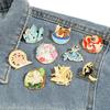 Эмалевые значки Eeveelution Eevee из аниме, Мультяшная металлическая брошь, Значок Модные украшения, Аксессуары для одежды, шляпы, рюкзака, Подарки