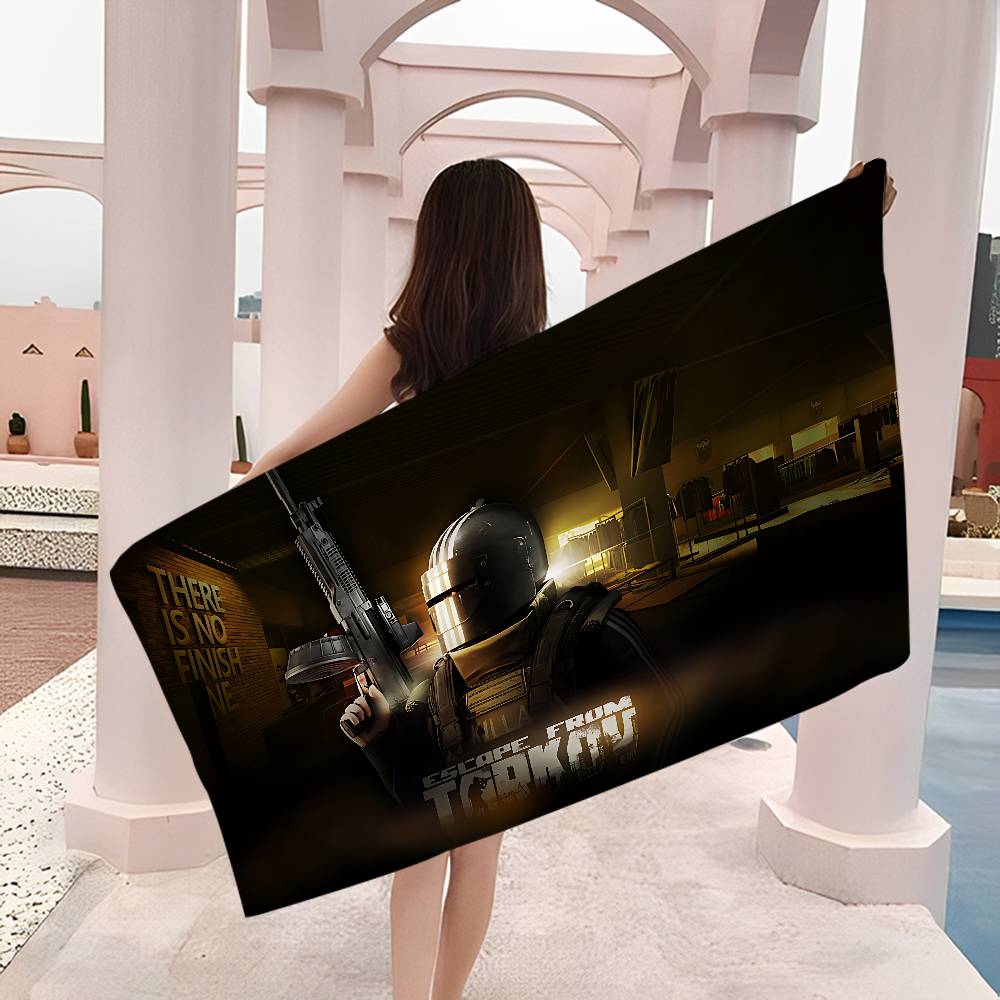 Полотенце для пляжа Escape from Tarkov Цветные банные полотенца для девочки Микрофибра Быстросохнущее Без песка Пляжное Йога Спа Тренажерный зал
