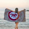 1pc Aston Villa Beach Towel, Beach and Seaside Swimming Pool Equipment, Fashion Pattern, Rectangular, Travel Essentials